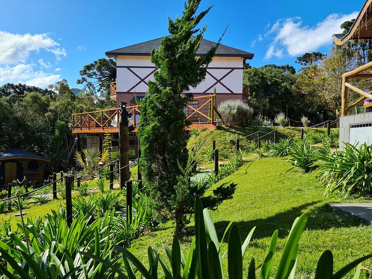 Cabana 1 - hidromassagem, lareira elétrica e vista