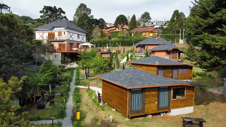 Cabana dos Alpes - ( hidro e lareira ecológica )